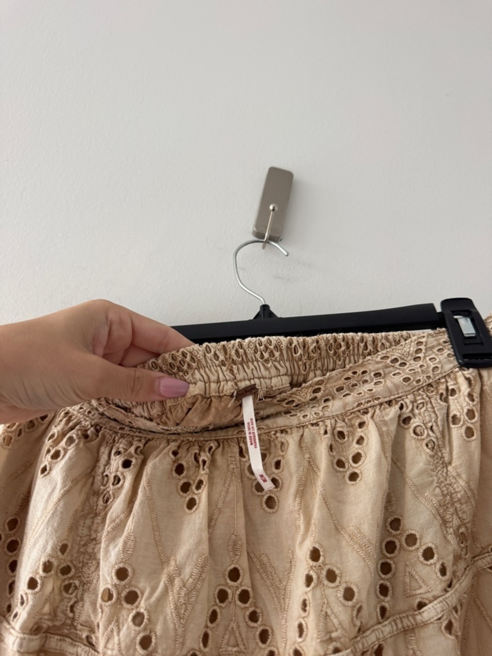 FREE PEOPLE Serenity Eyelet Mini Skort M - Picture 3 of 4